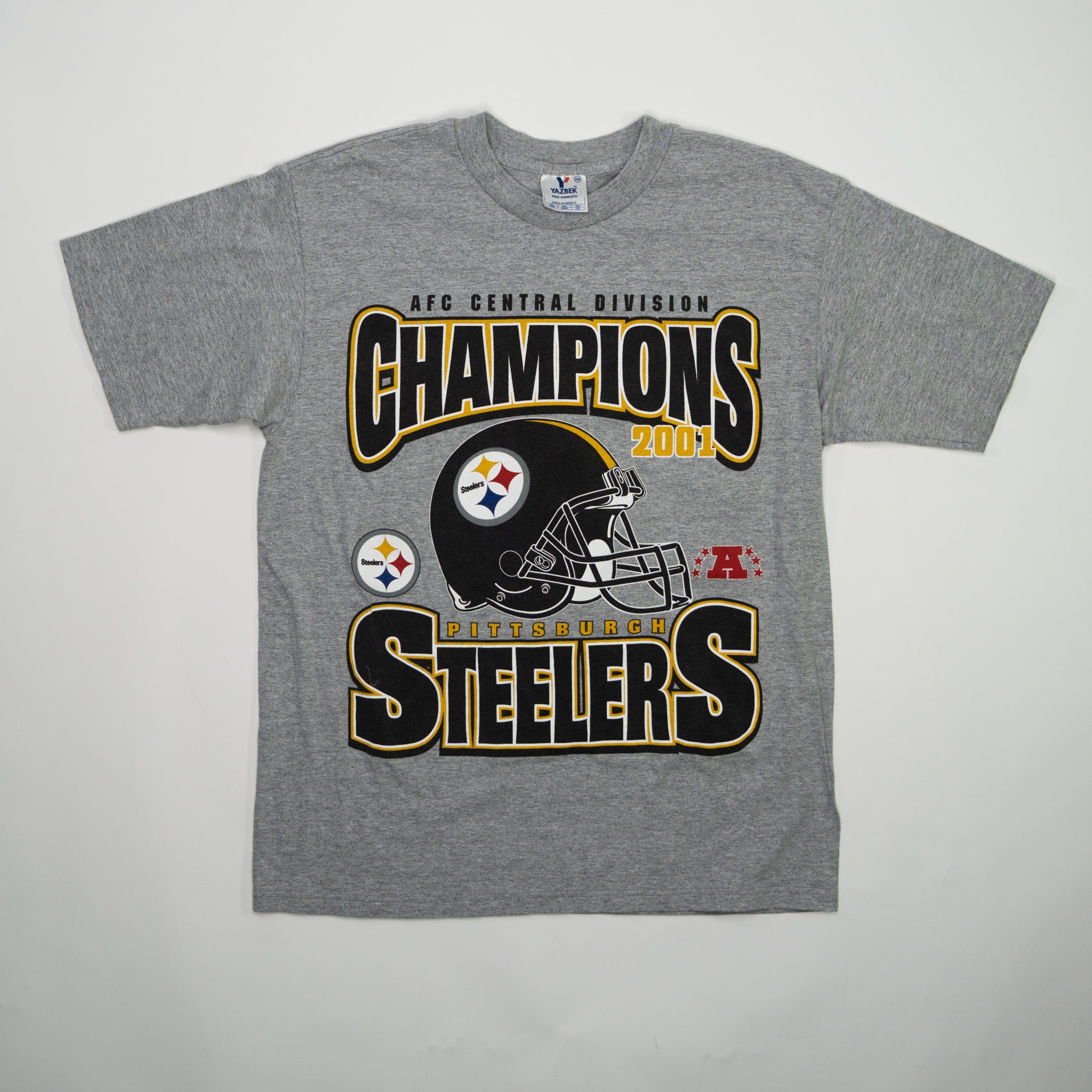 Vintage '01 Steelers AFC Central Division Graphic Tee (S/M) | Rebalance Vintage.