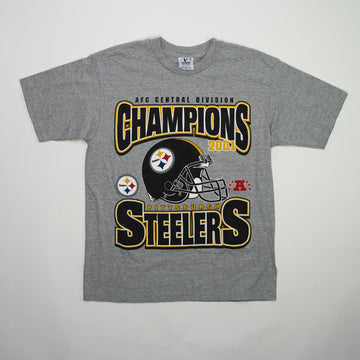 Vintage '01 Steelers AFC Central Division Graphic Tee (S/M) | Rebalance Vintage.