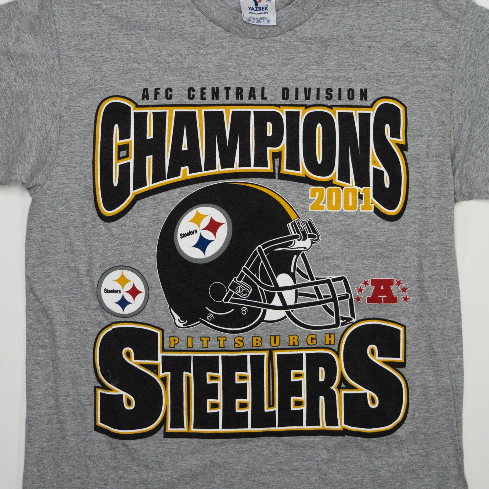 Vintage '01 Steelers AFC Central Division Graphic Tee (S/M) | Rebalance Vintage.