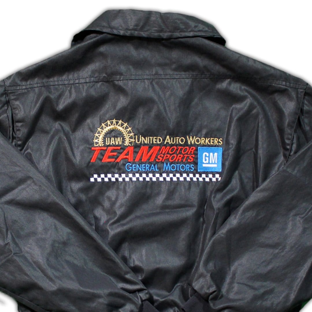 Vintage Black GM Team Motorsports Bomber Jacket | Rebalance Vintage.