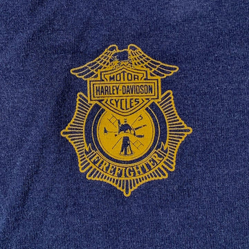 Vintage '02 Harley Davidson Fire Fighter Tee | Rebalance Vintage.