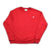 Vintage Red Reverse Weave Champion Crewneck