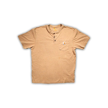 Vintage Brown Carhartt Button Up Tee | Rebalance Vintage.