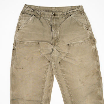 Vintage Beige Carhartt Double Knee Cargo Pants (34 x 34) | Rebalance Vintage.