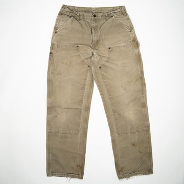 Vintage Beige Carhartt Double Knee Cargo Pants (34 x 34) | Rebalance Vintage.