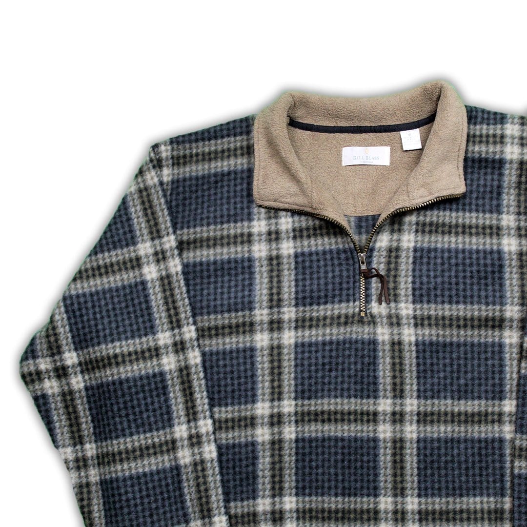 Vintage Plaid 1/4 Zip Fleece | Rebalance Vintage.