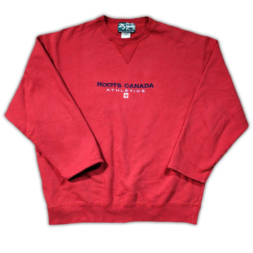 Vintage Red Roots Canada Athletics Crewneck | Rebalance Vintage.