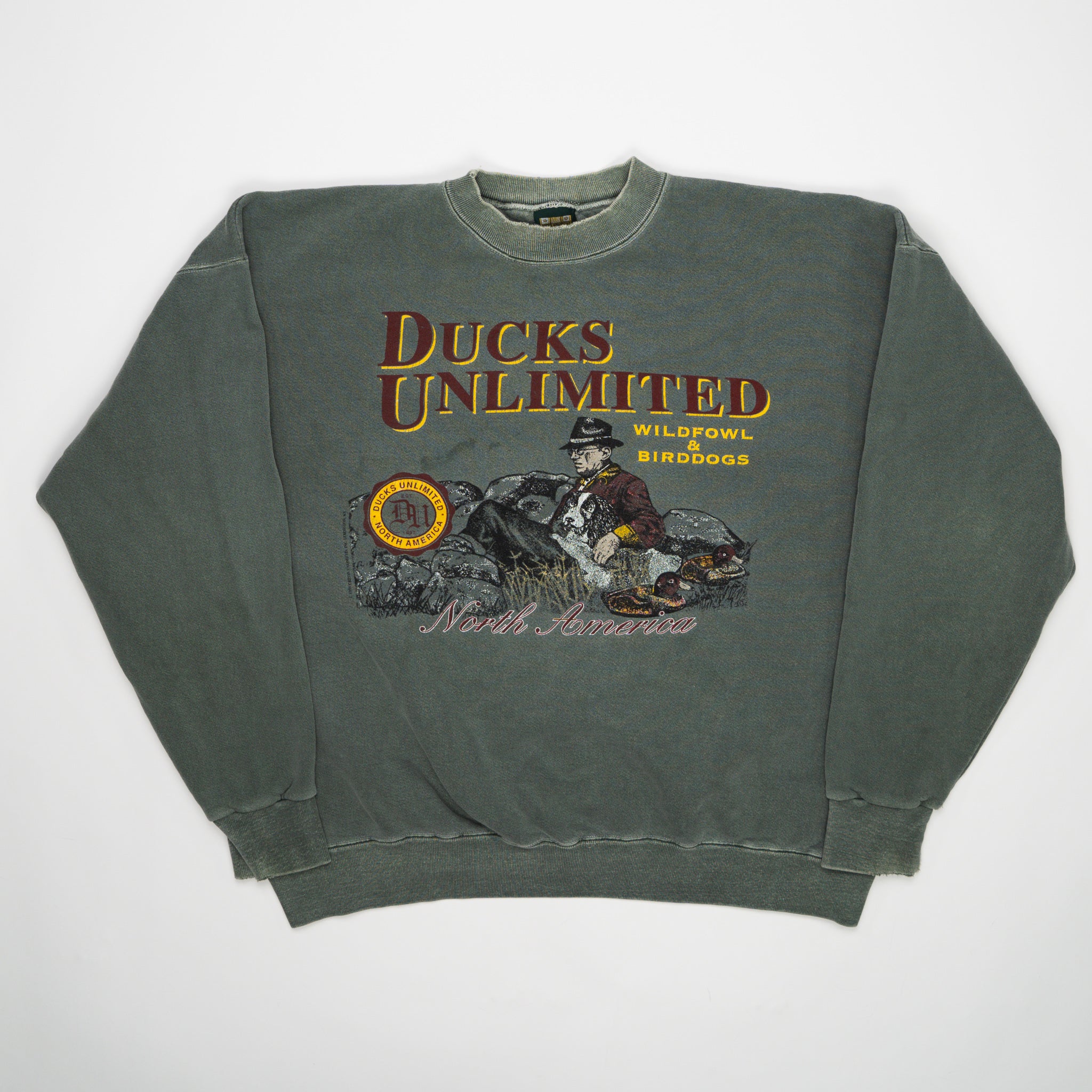 Vintage 90s Green Ducks Unlimited Crewneck (XL) | Rebalance Vintage.