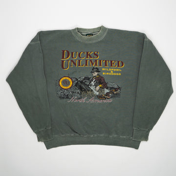 Vintage 90s Green Ducks Unlimited Crewneck (XL) | Rebalance Vintage.