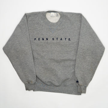 Vintage Grey Penn State Spell Out Crewneck (S/M) | Rebalance Vintage.