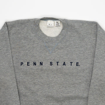 Vintage Grey Penn State Spell Out Crewneck (S/M) | Rebalance Vintage.