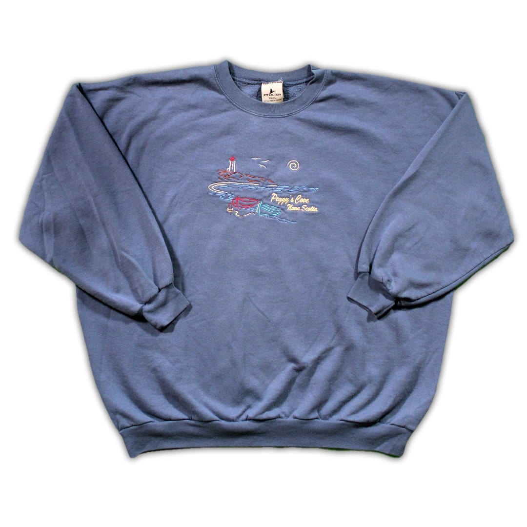 Vintage Peggy's Cove Nova Scotia Crewneck | Rebalance Vintage.