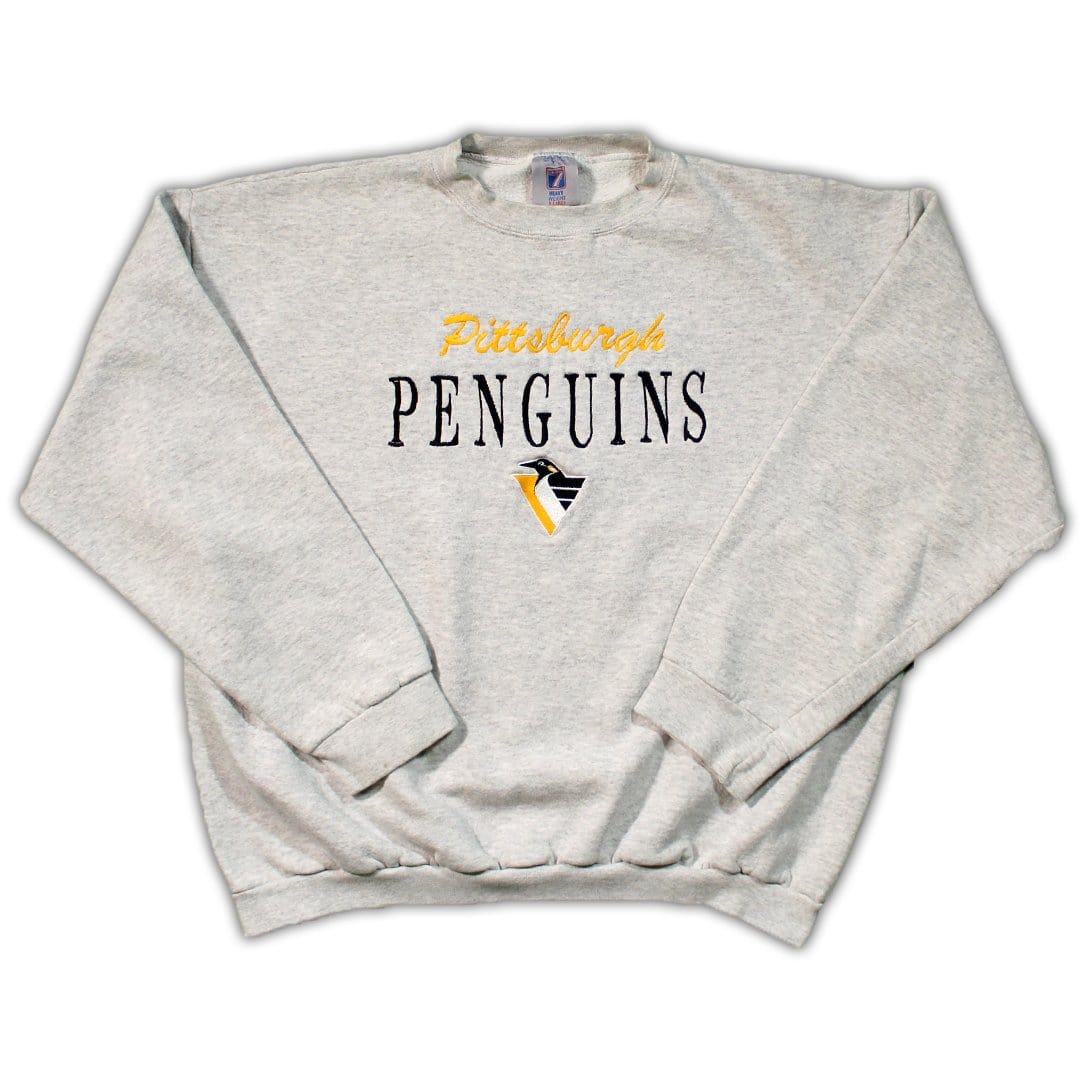 Vintage Pittsburgh Penguins Embroidered Crewneck | Rebalance Vintage.