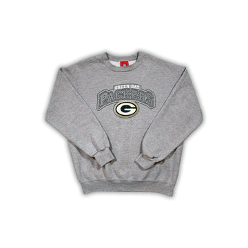 Vintage 3D Green Bay Packers Spell Out Crewneck | Rebalance Vintage.