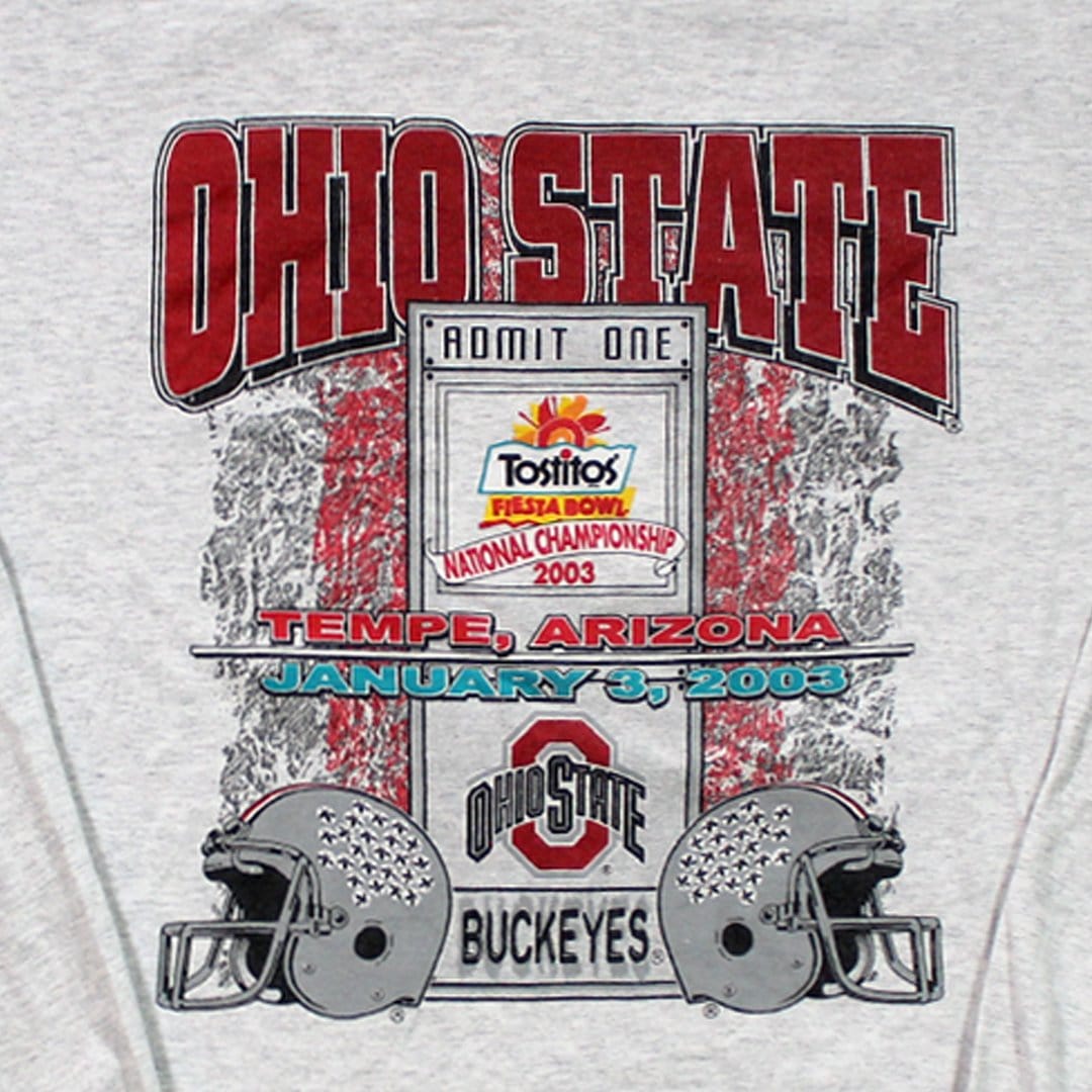Vintage '02/03 Ohio State Admit One Long Sleeve | Rebalance Vintage.