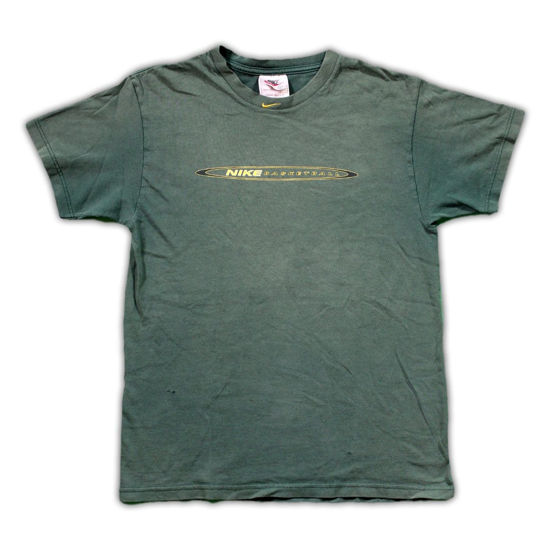 Vintage 90s Green Nike Basketball Spell Out tee | Rebalance Vintage.