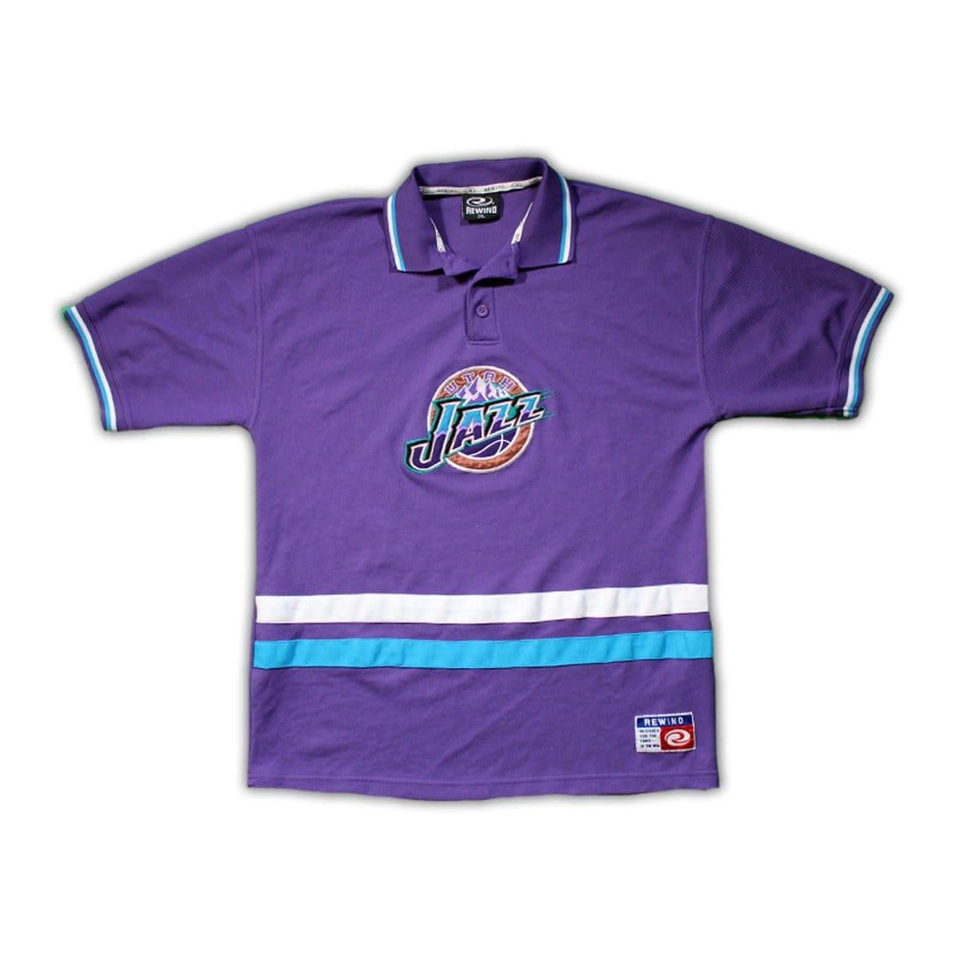 Vintage Utah Jazz NBA x Rewind Polo Shirt (XXL) | Rebalance Vintage.