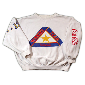Vinage RARE Coca Cola #12 Winning Team Crewneck | Rebalance Vintage.