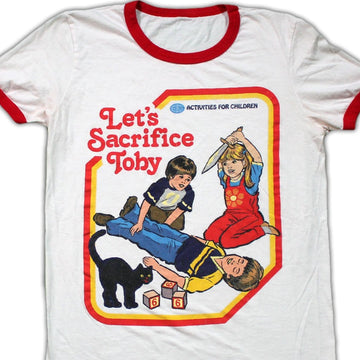 Vintage Let's Sacrifice Toby Ringer Tee | Rebalance Vintage.