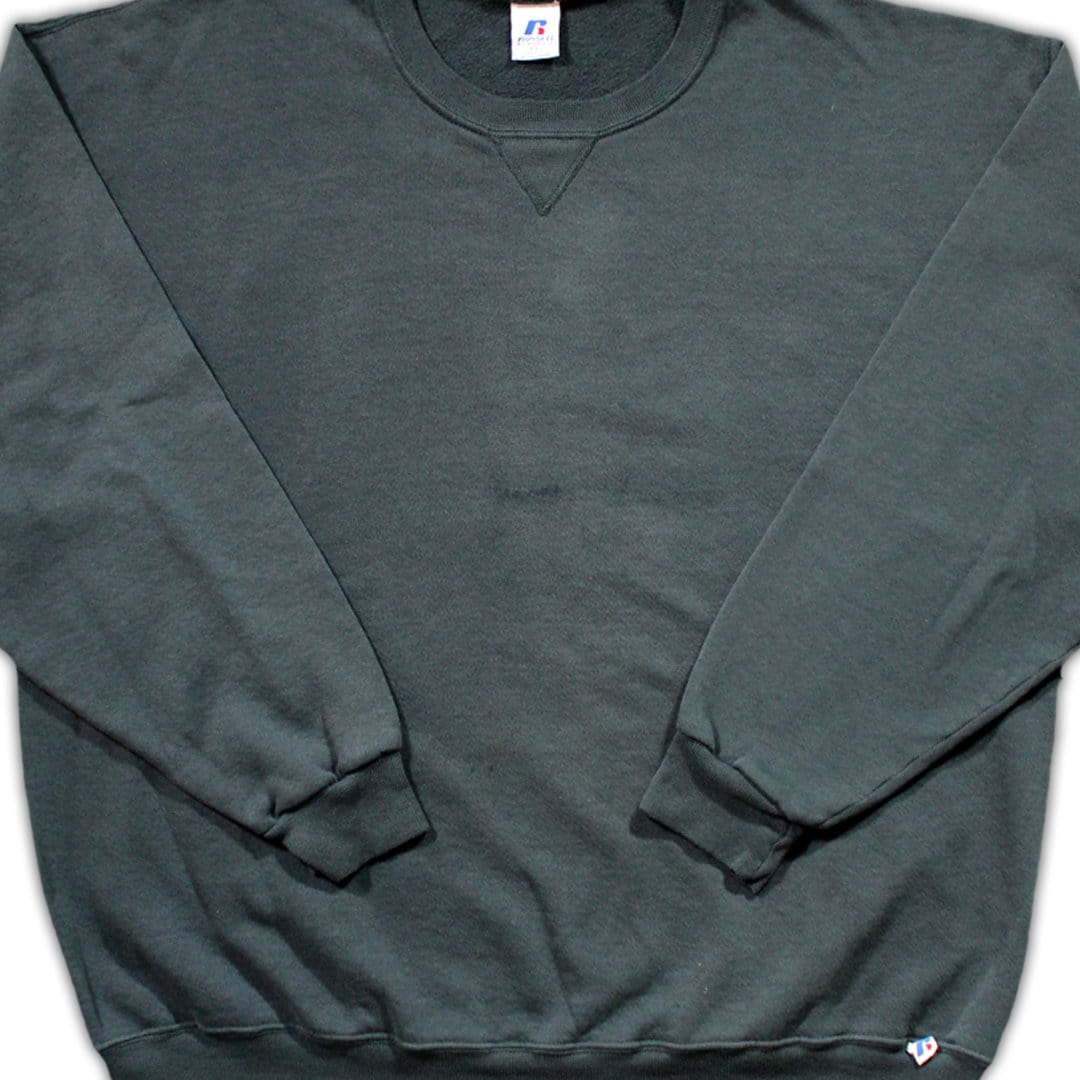Vintage Green Oversized Russell Athletics Crewneck | Rebalance Vintage.