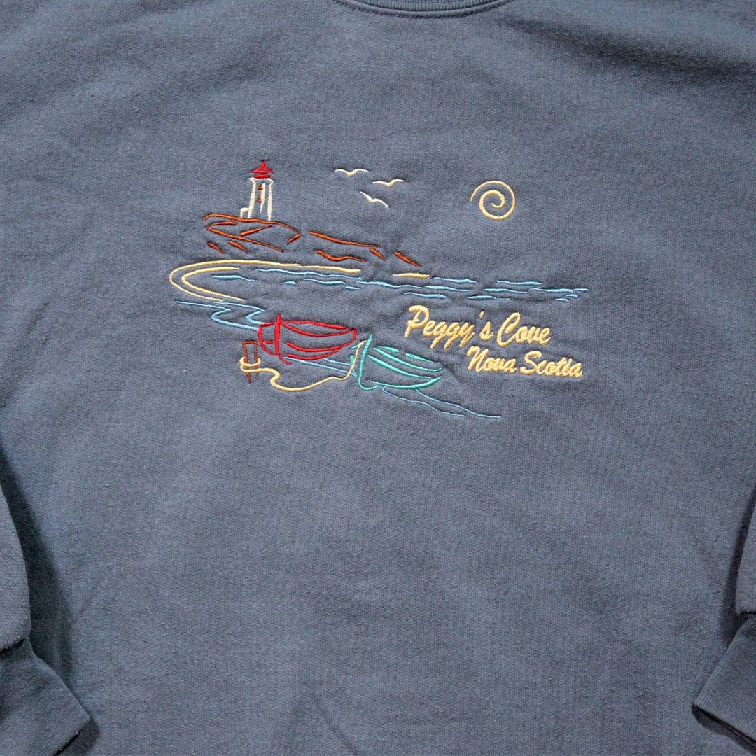 Vintage Peggy's Cove Nova Scotia Crewneck | Rebalance Vintage.