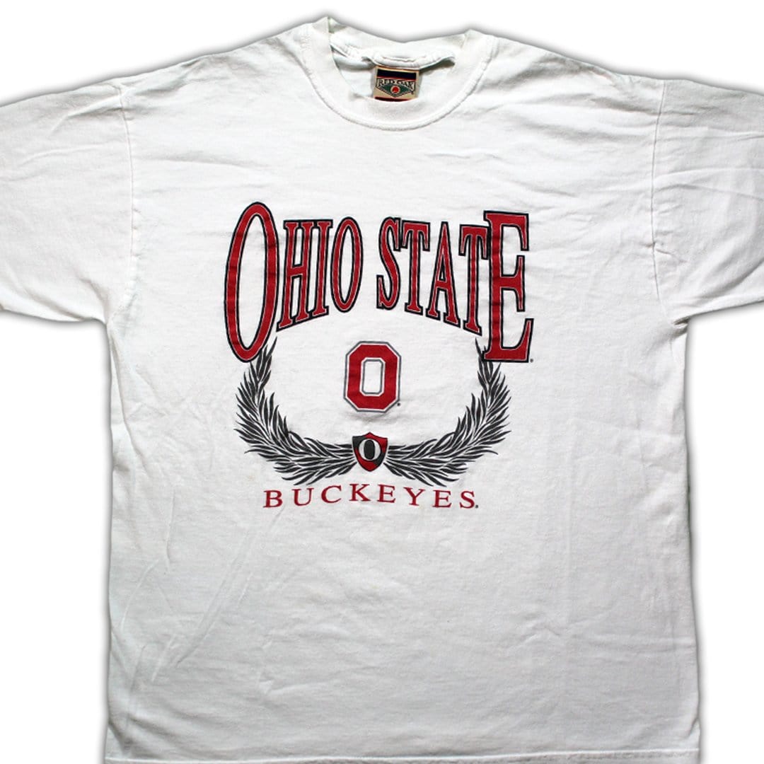 Vintage White Ohio State Buckeyes Crest Tee | Rebalance Vintage.