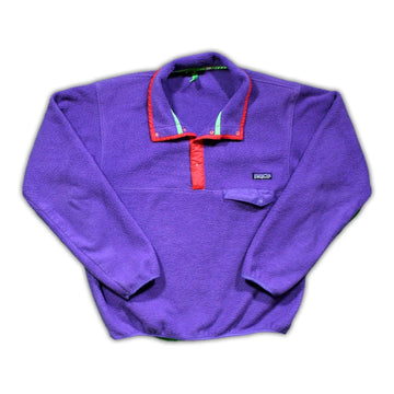 Vintage 90s Purple Patagonia Button Fleece | Rebalance Vintage.