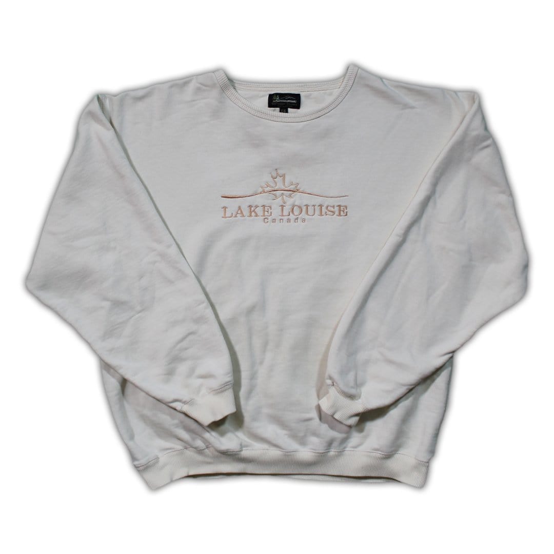 Vintage Cream Lake Louise Canada Crewneck | Rebalance Vintage.