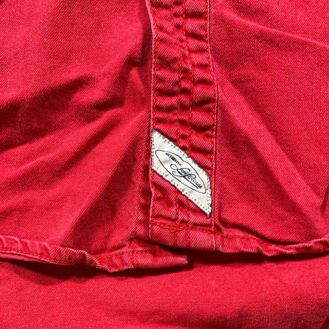 Vintage Red Levi's Cotton Button Up (L) | Rebalance Vintage.