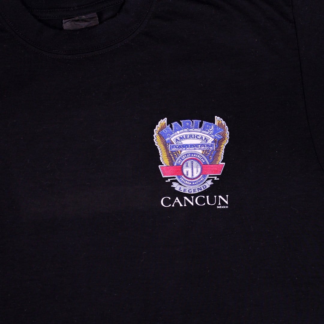 Vintage 90s Harley Davidson Cancun Tee (M) | Rebalance Vintage.