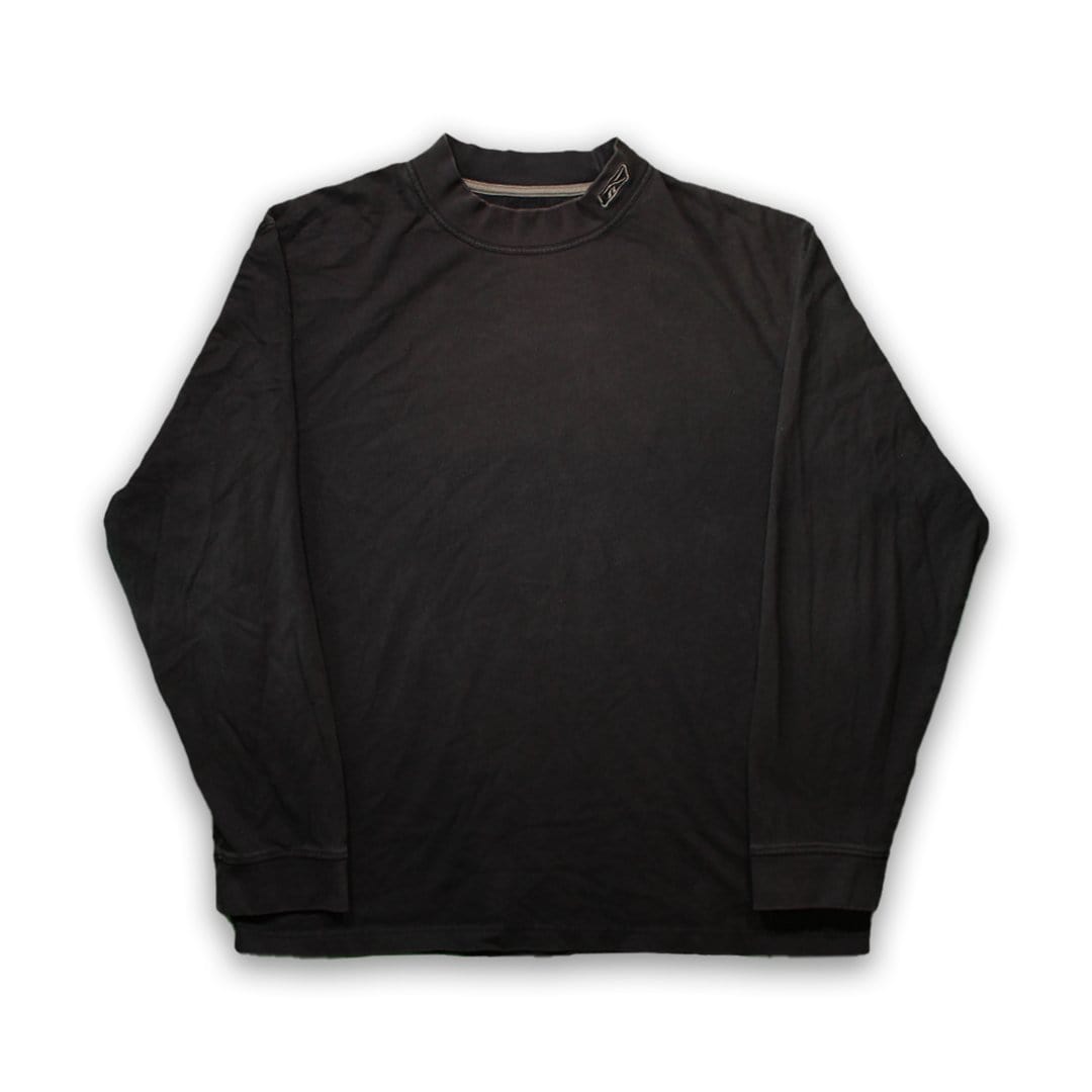 Vintage Black Reebok Mock Neck | Rebalance Vintage.