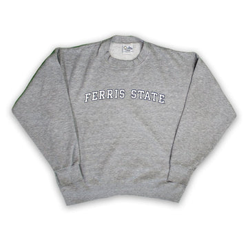 Vintage 80s Grey Ferris State Crewneck (L) | Rebalance Vintage.