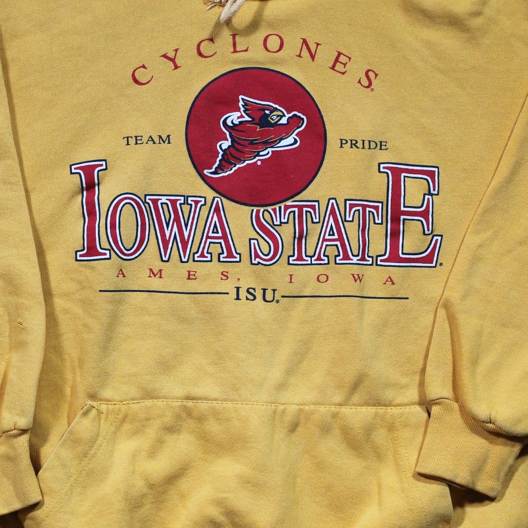 Vintage Yellow Iowa State Cyclones Hoodie | Rebalance Vintage.