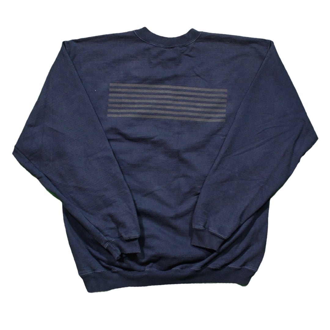 Vintage Blue USA Russell Athletic Spell Out Crewneck | Rebalance Vintage.