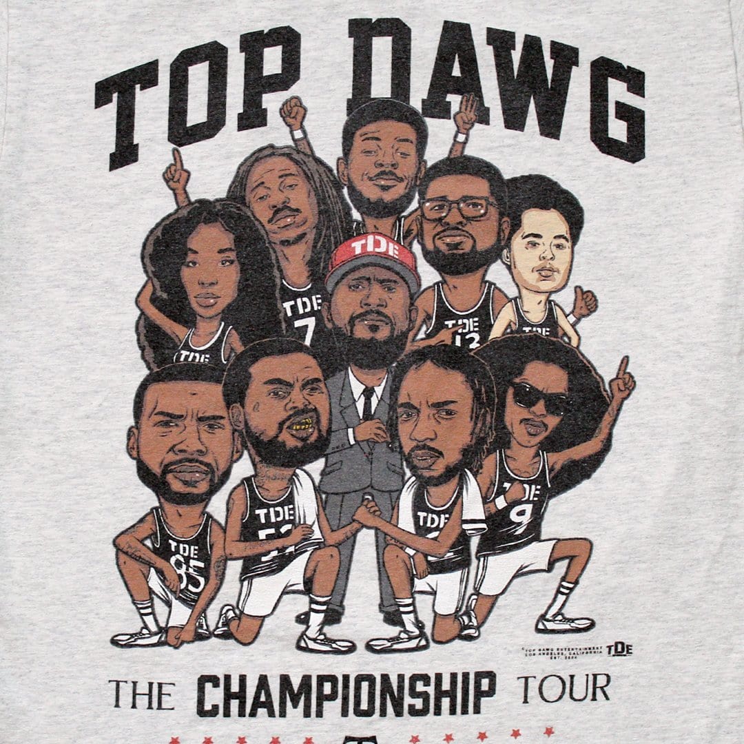 Kendrick Lamar x Top Dawg Championship Tour Tee | Rebalance Vintage.