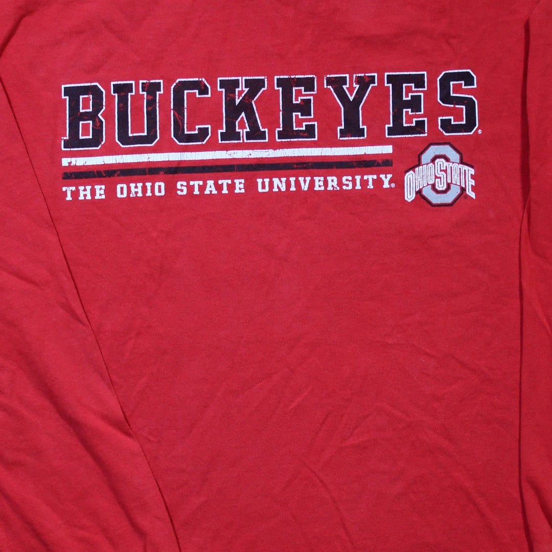 Vintage Red Buckeyes Ohio State Long Sleeve (M/L) | Rebalance Vintage.