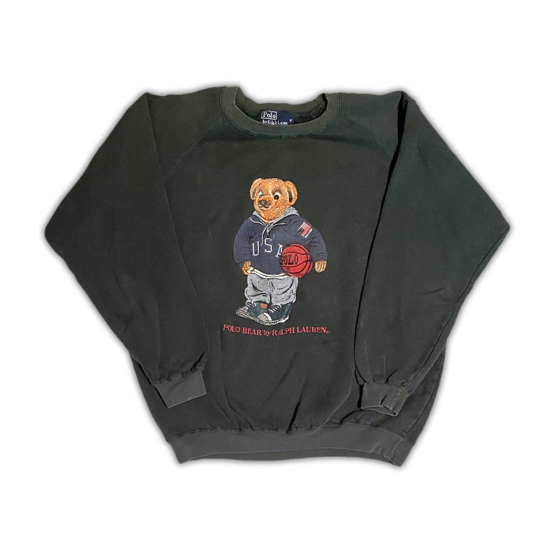 Vintage 90s Polo Bear USA Basketball Crewneck | Rebalance Vintage.
