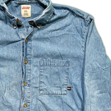 Vintage Light Blue Jean Dickies Button up | Rebalance Vintage.