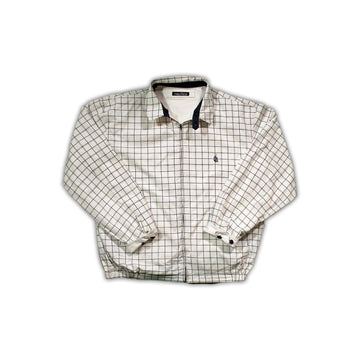 Vintage Nautica White + Blue checkered Reversible Jacket | Rebalance Vintage.