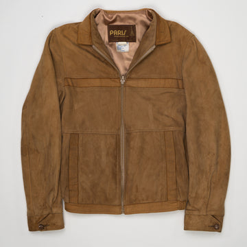 Vintage 70s Camel Suede Paris Sports Wear Jacket (S) | Rebalance Vintage.