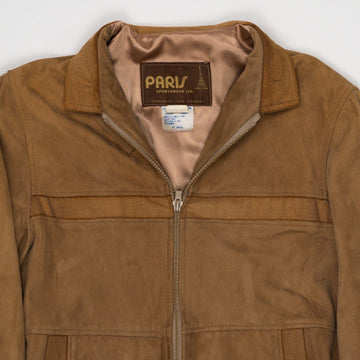 Vintage 70s Camel Suede Paris Sports Wear Jacket (S) | Rebalance Vintage.