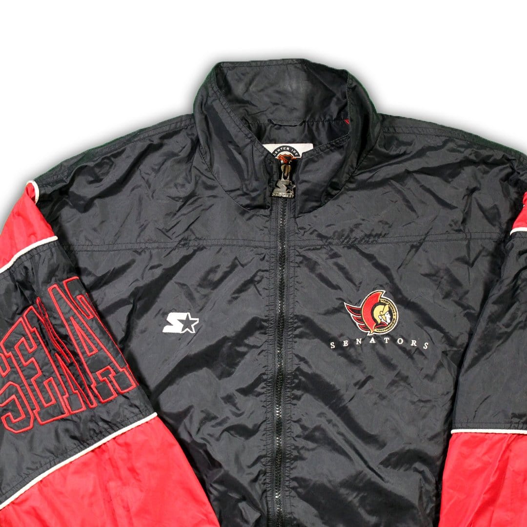 Vintage RARE Starter x Senators Signed Lanny McDonald Windbreaker (L/XL) | Rebalance Vintage.