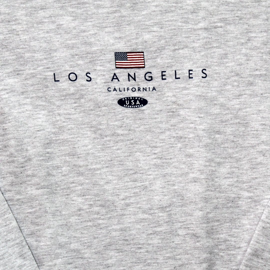 Cozy Grey Los Angeles California Crewneck | Rebalance Vintage.