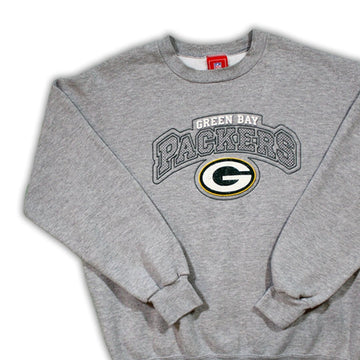Vintage 3D Green Bay Packers Spell Out Crewneck | Rebalance Vintage.
