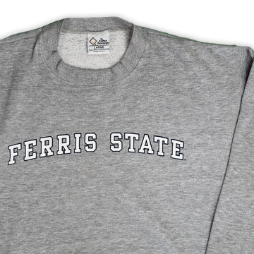 Vintage 80s Grey Ferris State Crewneck (L) | Rebalance Vintage.