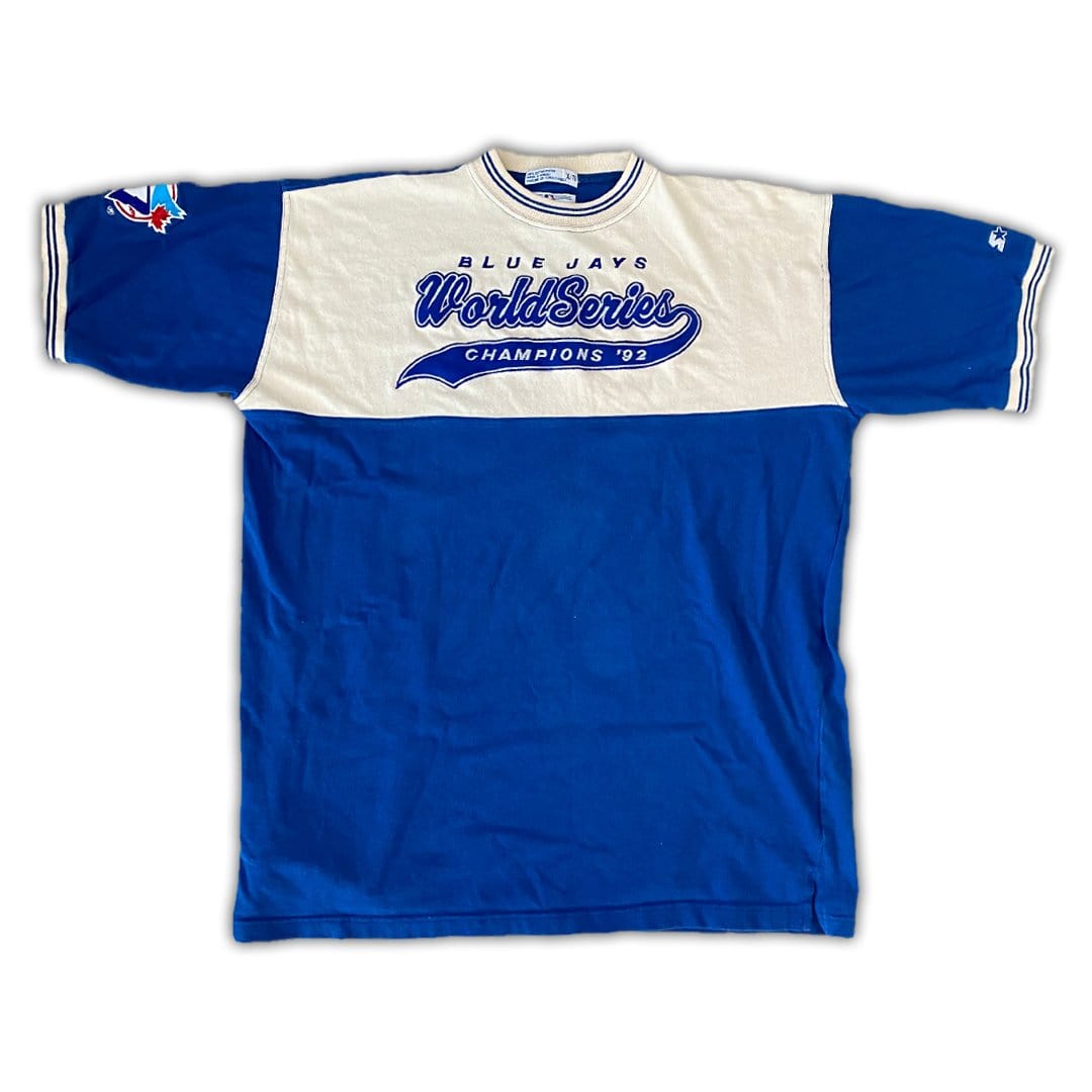 Vintage '92 Starter x Toronto Blue Jays Jersey Shirt | Rebalance Vintage.