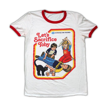 Vintage Let's Sacrifice Toby Ringer Tee | Rebalance Vintage.