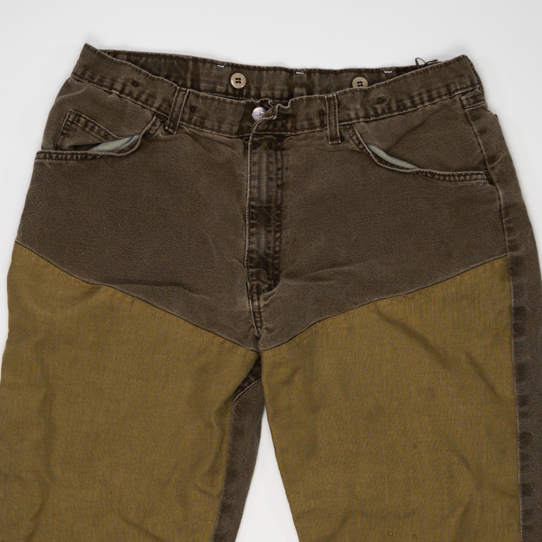 Vintage Brown + Olive Wrangler Jeans (38 x 30) | Rebalance Vintage.