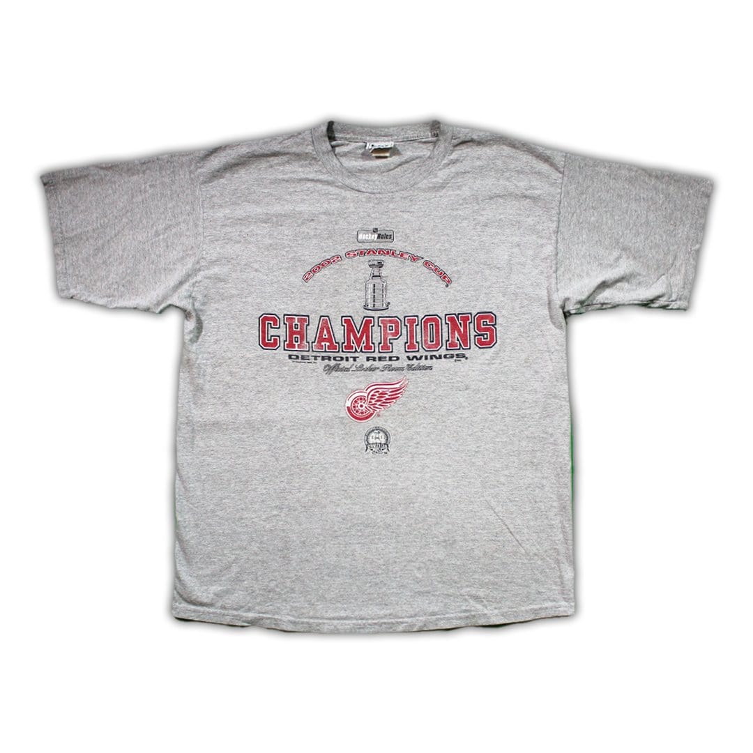 Vintage '02 Red Wings Stanley Cup Tee | Rebalance Vintage.