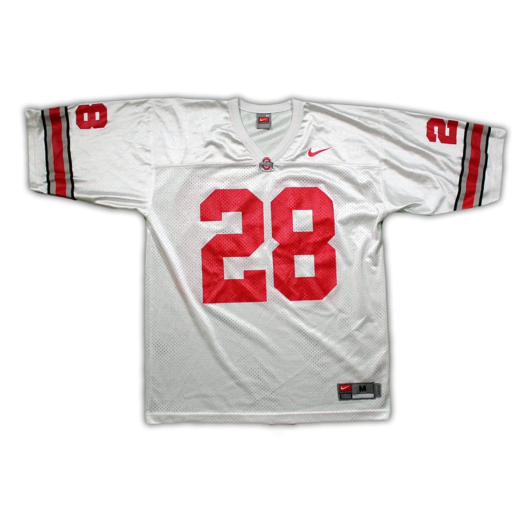 Vintage Ohio State x Nike #28 Beanie Wells Jersey (M/L) | Rebalance Vintage.